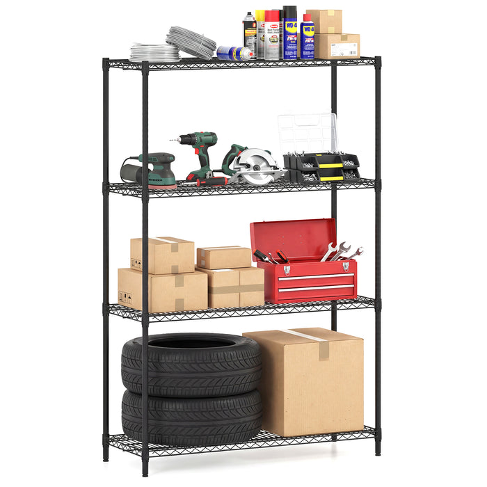 4/5/6-Tier Wire Shelving Unit Adjustable Metal Storage Shelves with V-shaped Shelving Rack-6-Tier