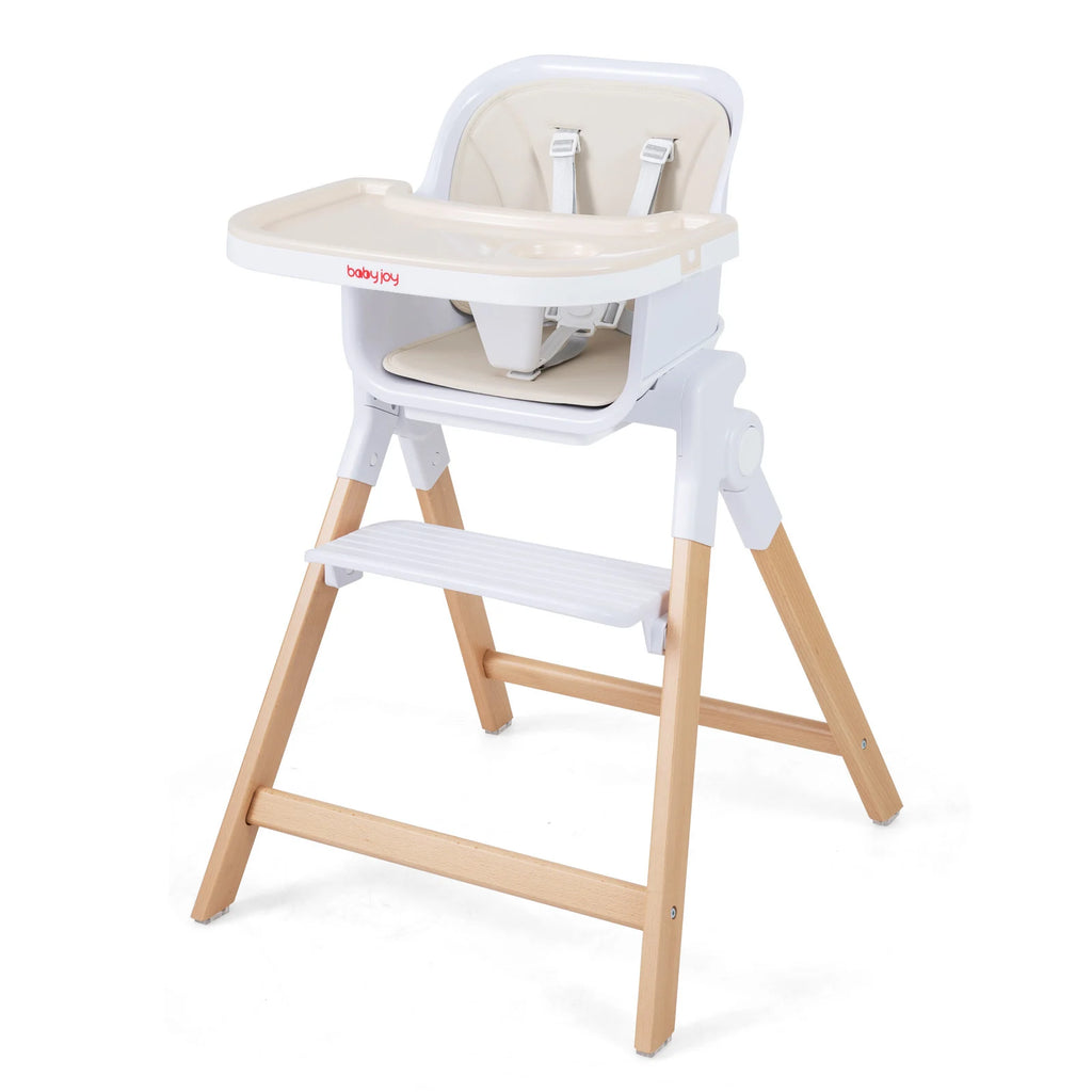 4-in-1 Convertible Baby High Chair with Detachable and Adjustable Tray-