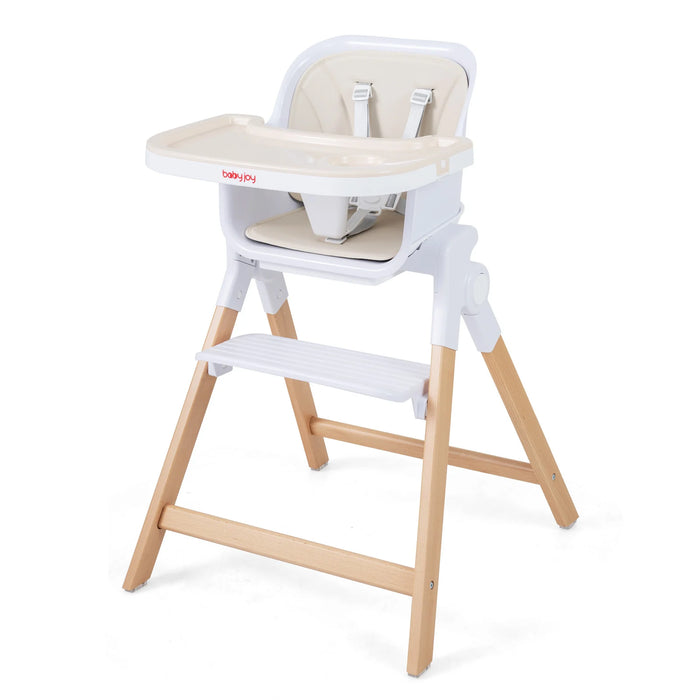 4-in-1 Convertible Baby High Chair with Detachable and Adjustable Tray-
