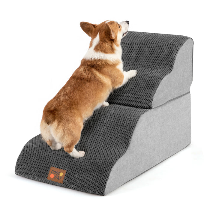 5-step Dog Foam Stairs for High Bed Sofa Couch Transformative High-