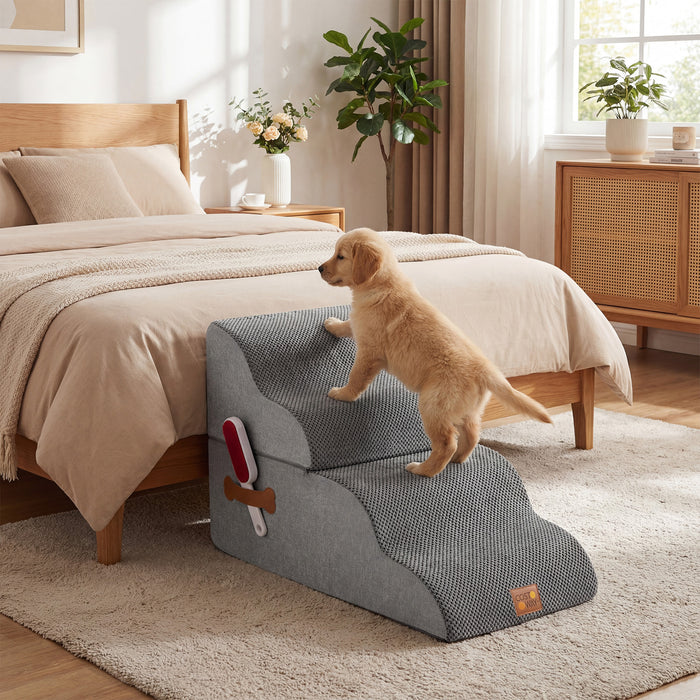 5-step Dog Foam Stairs for High Bed Sofa Couch Transformative High-