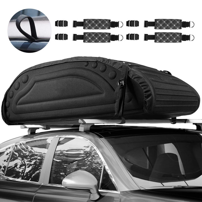 Waterproof 400L Car Roof Bag - Foldable Rooftop Cargo Carrier - Ideal for Road Trips and Additional Storage