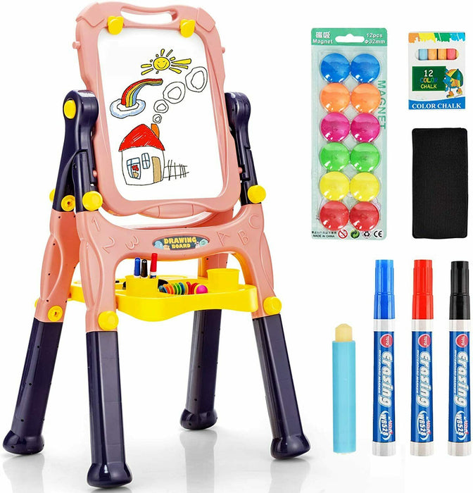 Double Sided Magnetic Children's Easel with Storage Tray-