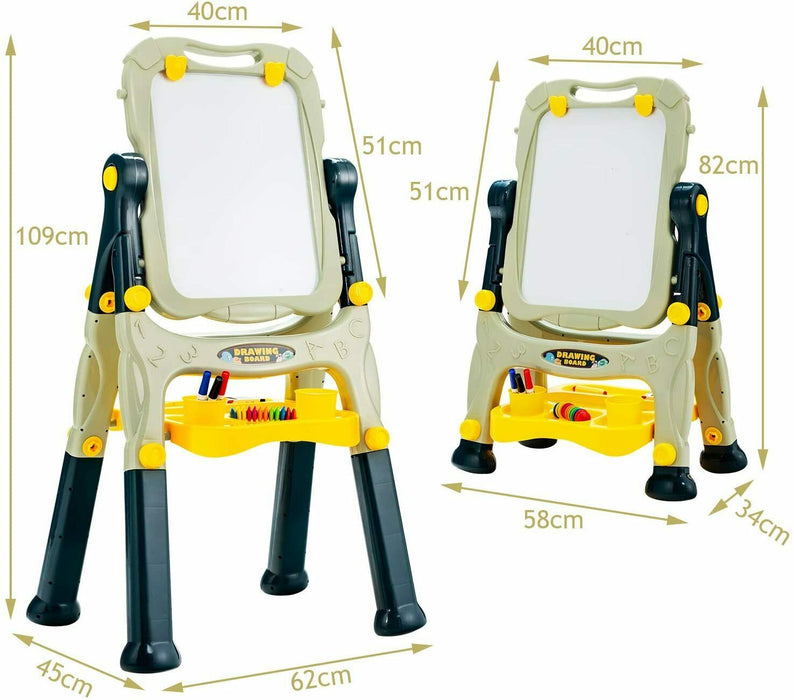 Double Sided Magnetic Children's Easel with Storage Tray-