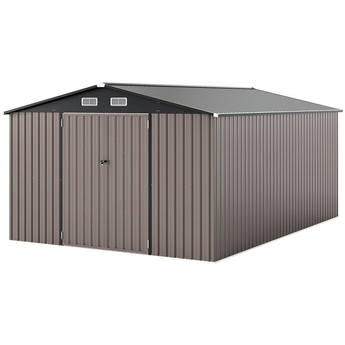 426 cm x 300 cm Outdoor Storage Shed Large Garden Tool House-