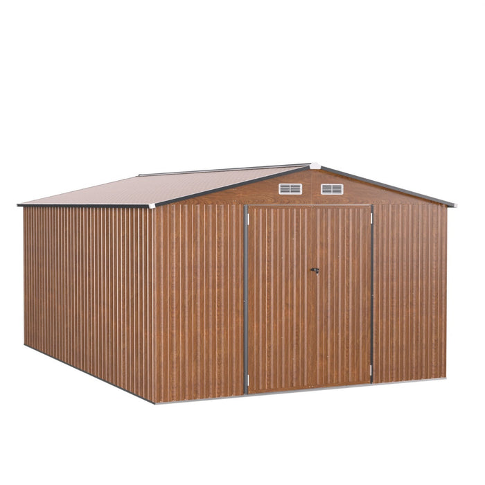 426 cm x 300 cm Outdoor Storage Shed Large Garden Tool House-