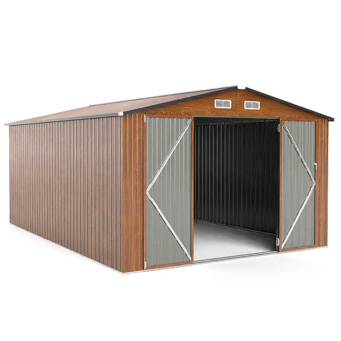 426 cm x 300 cm Outdoor Storage Shed Large Garden Tool House-