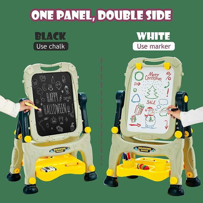 Double Sided Magnetic Children's Easel with Storage Tray-