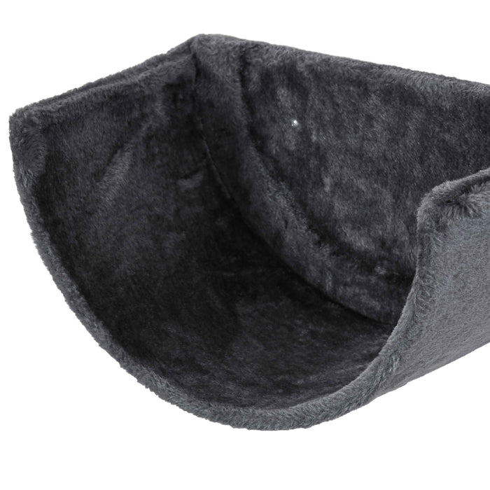 Wall-Mounted Cat Shelving Set with Accessories - Includes Scratching Post, Hammock, and Cozy Nest in Dark Grey - Perfect for Playful Felines & Space-Saving Pet Furniture