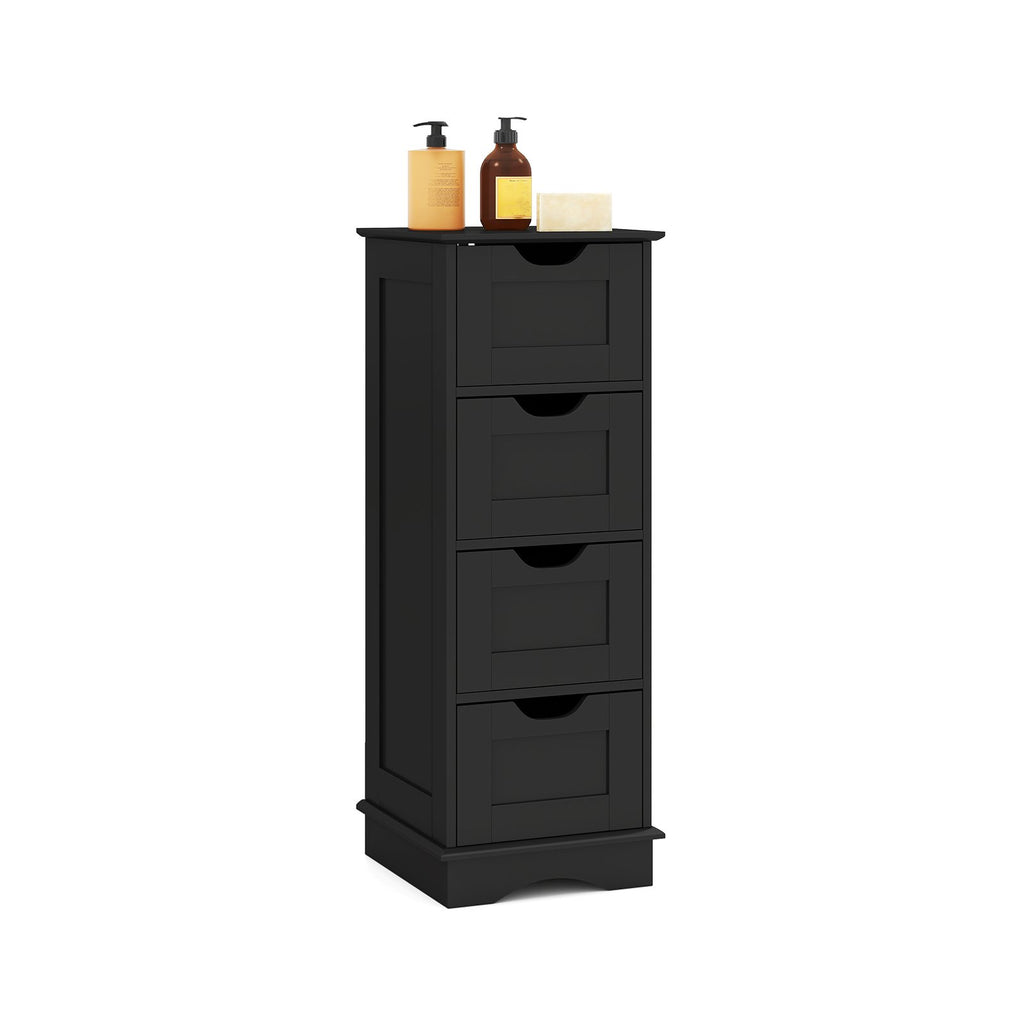 4-Drawer Bathroom Cabinet Narrow Floor Standing Cabinet-