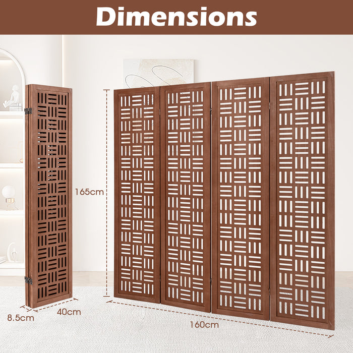 4/6  Room Divider with Double Action Metal Hinges-4-