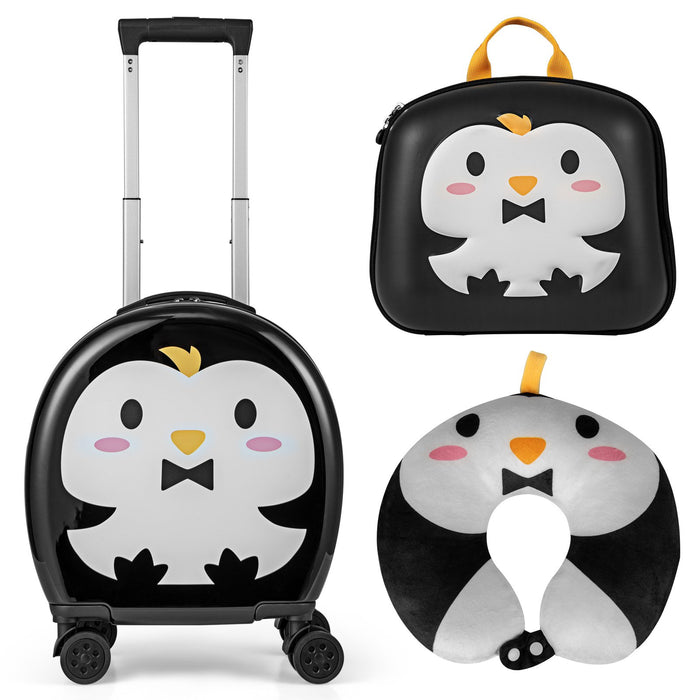 4-Piece Kid’s Luggage Set Kids Journey Suitcase Set-