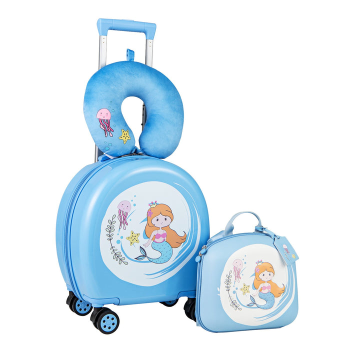 4-Piece Kid’s Luggage Set Kids Journey Suitcase Set-