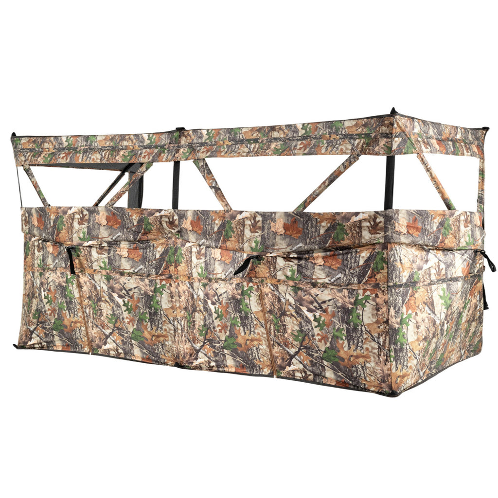 4-Panel Hunting Blind 3-Person See-through Ground Blind Tent