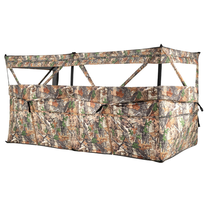 4-Panel Hunting Blind 3-Person See-through Ground Blind Tent
