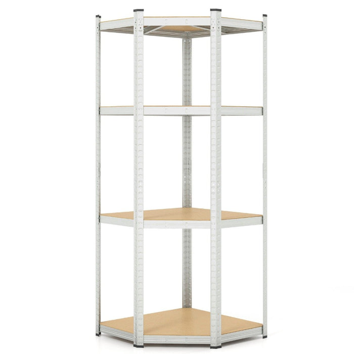 4-Tier Corner Shelving Unit 720KG Heavy Duty for Warehouse Pantry Shed and Kitchen-Blue
