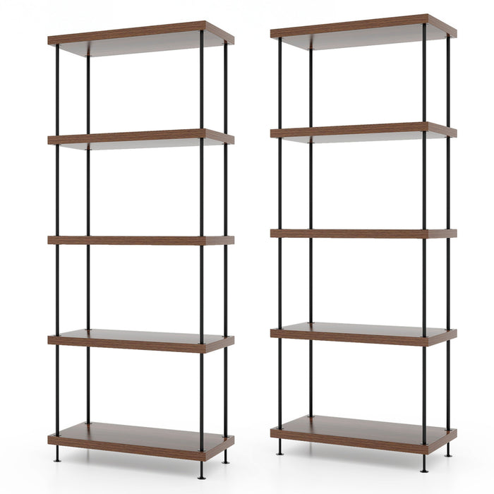 2 Pack 3-Tier Multipurpose Display Rack with Metal Frame