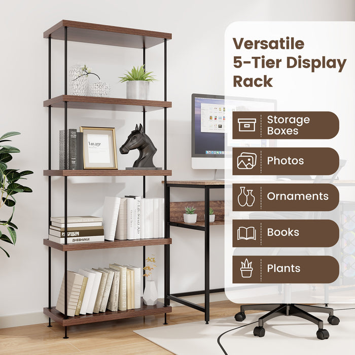 2 Pack 3-Tier Multipurpose Display Rack with Metal Frame