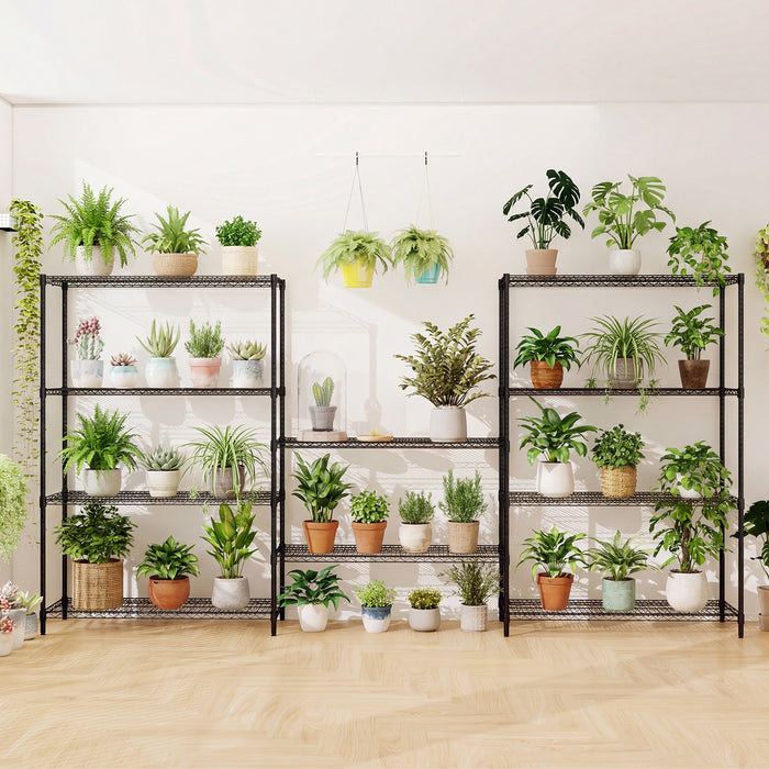 4/5/6-Tier Wire Shelving Unit Adjustable Metal Storage Shelves with V-shaped Shelving Rack-6-Tier