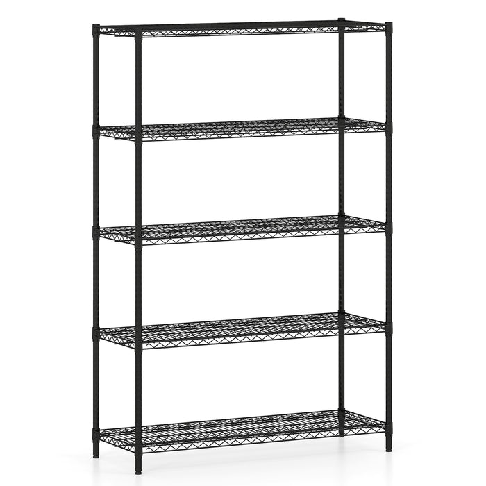 4/5/6-Tier Wire Shelving Unit Adjustable Metal Storage Shelves with V-shaped Shelving Rack-6-Tier