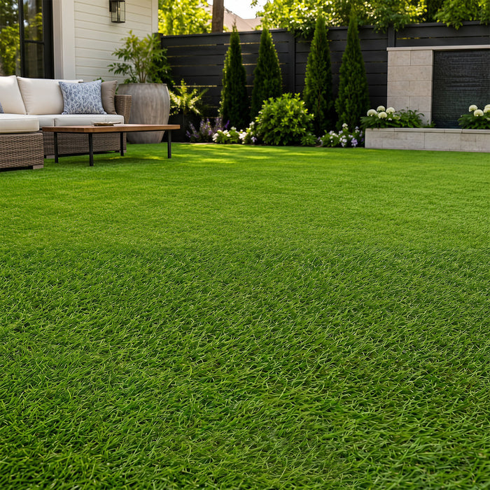 5 x 1M Artificial Grass Rug with 20 mm Pile Height and Drainage Holes