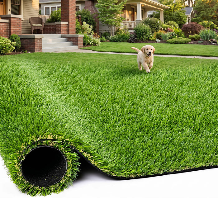 5 x 1M Artificial Grass Rug with 20 mm Pile Height and Drainage Holes