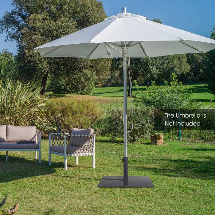 50 CM Patio Umbrella Base with 4 Adjustable Footpads for Patio Poolside-