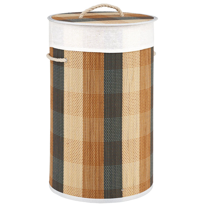 50 L 3-handle Laundry Hamper with Removable and Machine-Washable Liner for Blankets-