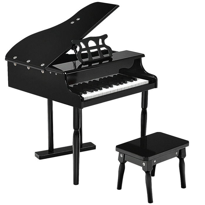 30 Keys Kids Piano Toy with Stool and Music Stand-