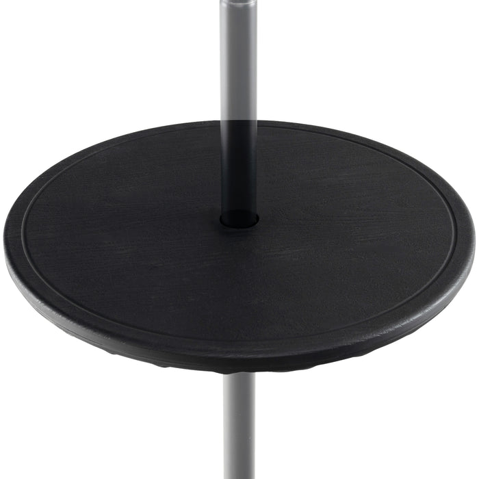 Outdoor Adjustable Table - 50 cm, Features 38mm Umbrella Hole - Ideal for Garden/Patio Use