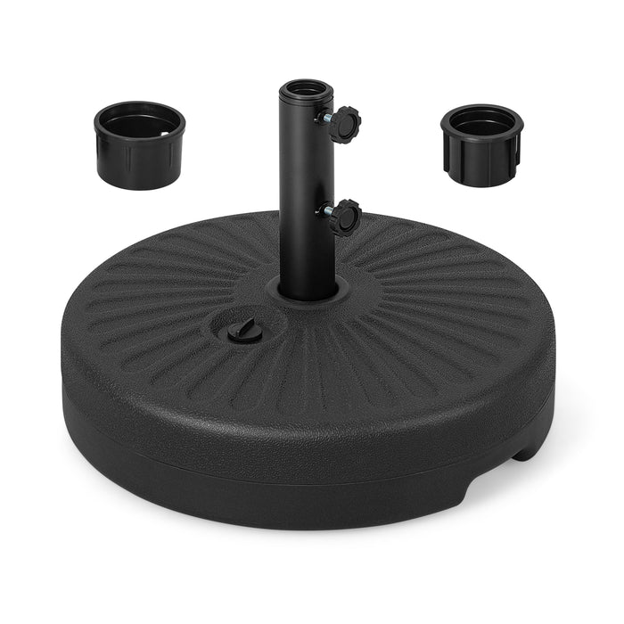 50cm Fillable Round Umbrella Base Stand with Built-in Handle-