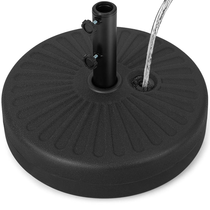 50cm Fillable Round Umbrella Base Stand with Built-in Handle-