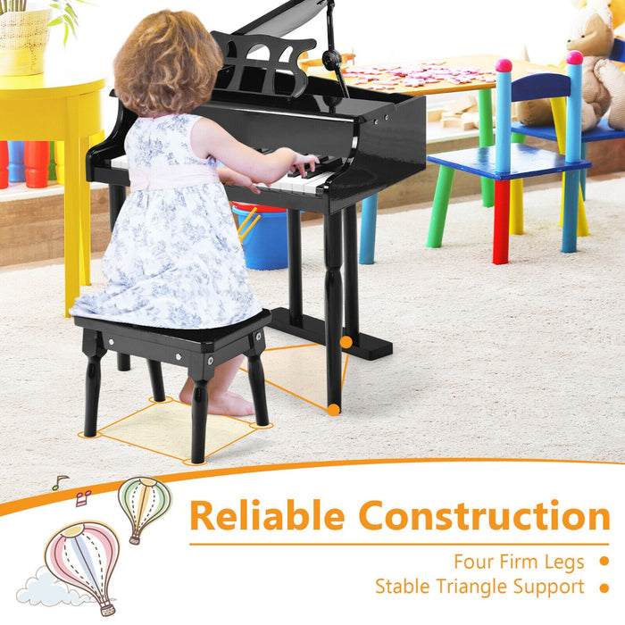 30 Keys Kids Piano Toy with Stool and Music Stand-