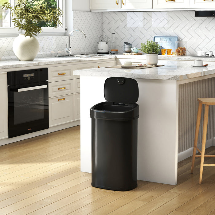 58L Trash Can with Dual-Zone Design Automatic Touchless Waste Bin-