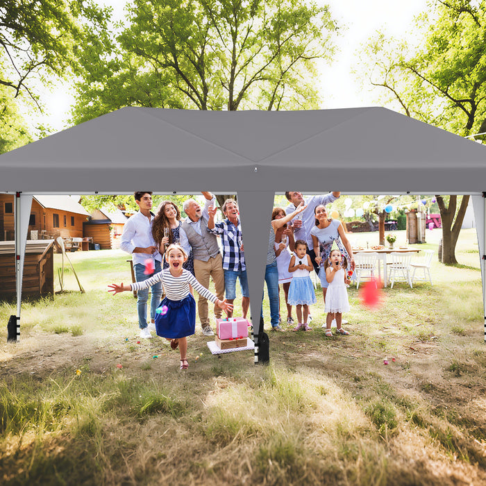 590 x 300 CM Outdoor Pop up Canopy Tent with Wheeled Bag-
