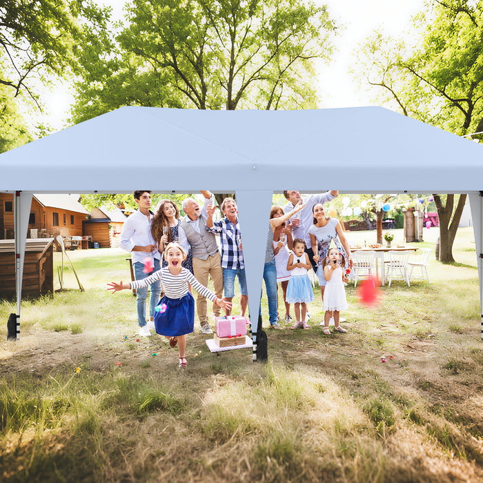 590 x 300 CM Outdoor Pop up Canopy Tent with Wheeled Bag-