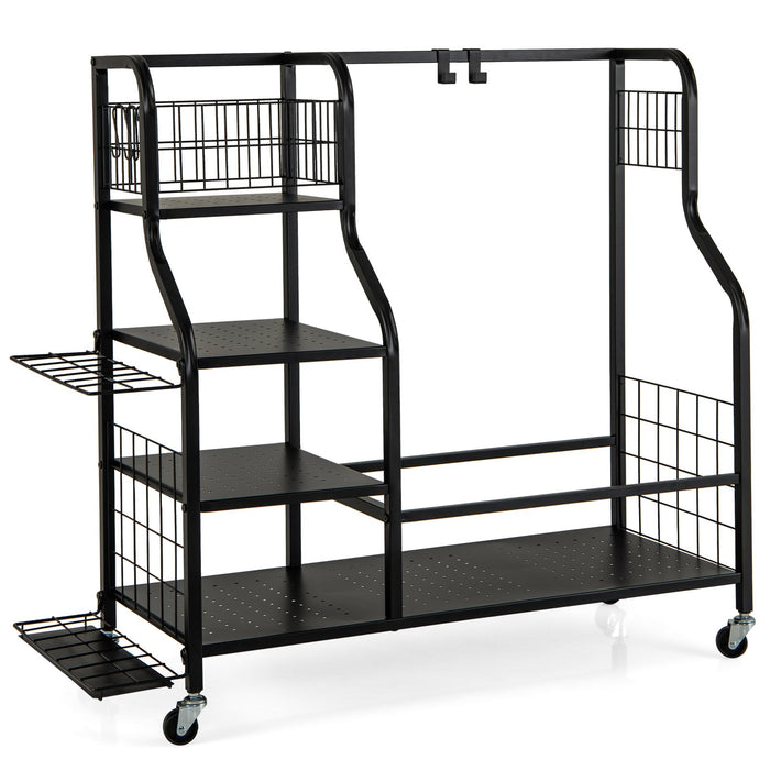 5-In-1 Golf Bag Storage Organizer with Storage Basket-