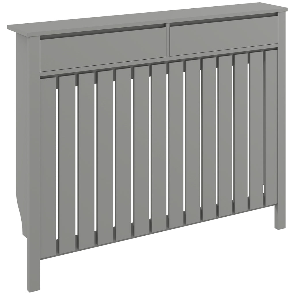 HOMCOM 93 x 119cm Modern Radiator Cover - Grey