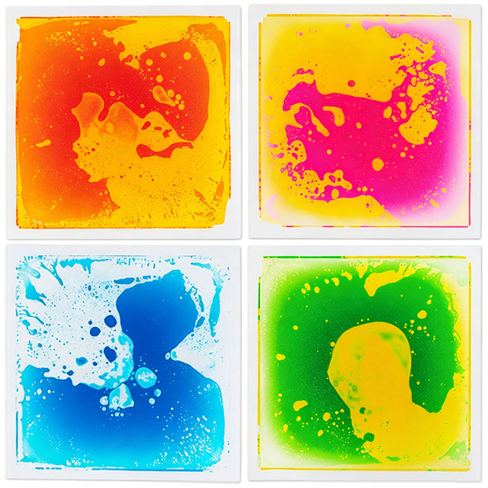 6 Piece 30 x 30 CM Square Liquid Puzzle Pads for Kids