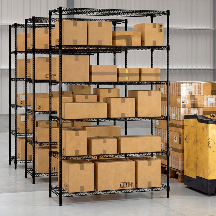 4/5/6-Tier Wire Shelving Unit Adjustable Metal Storage Shelves with V-shaped Shelving Rack-6-Tier