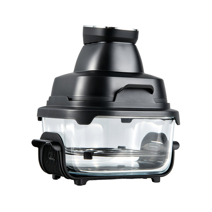 6-in-1 Portable Glass Air Fryer with Lids Built-in Thermostat-