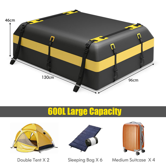 600L Waterproof Rooftop Cargo Carrier Bag Luggage Lock-