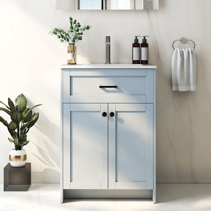 600mm Bathroom Vanity with Sink Bathroom Floor Vanity Cabinet-