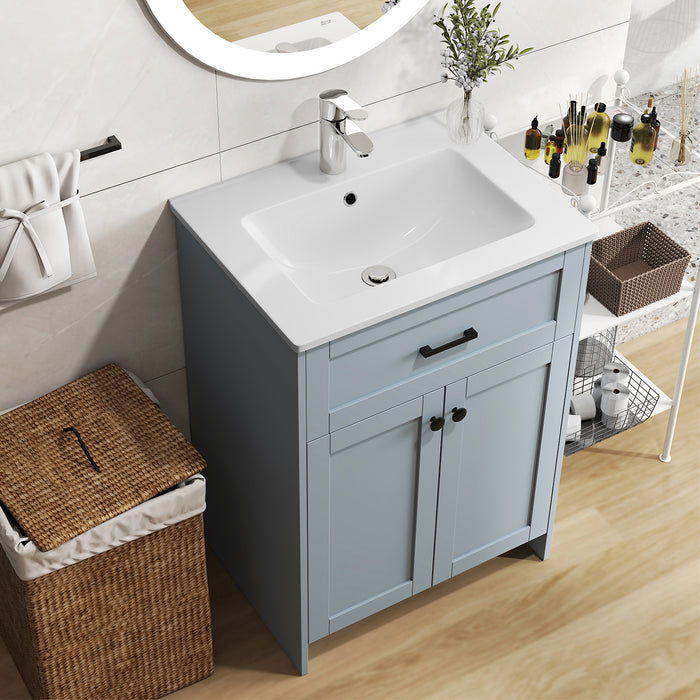 600mm Bathroom Vanity with Sink Bathroom Floor Vanity Cabinet-