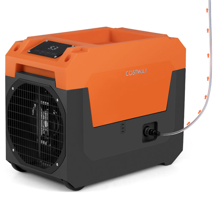 60L/Day Commercial Dehumidifier with Pump Portable Industrial Dehumidifier-