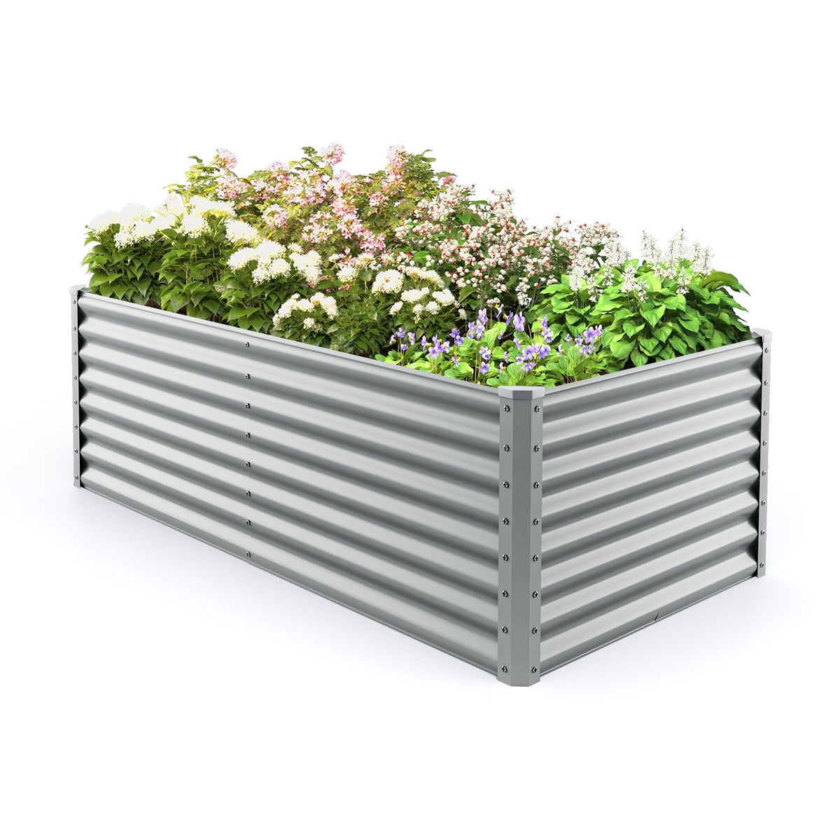 60 cm Raised Garden Bed Elevated Garden Planter with Open Bottom Design-