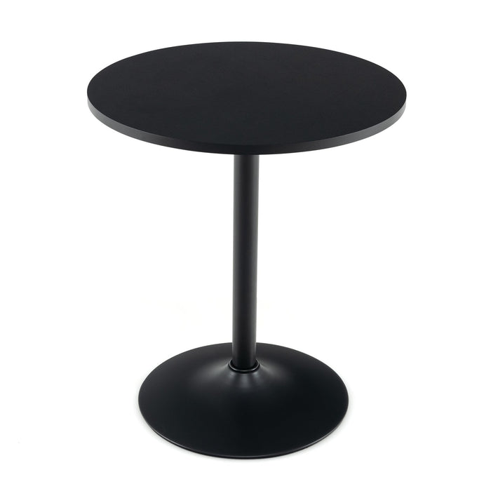 Round Dining Table, 60 cm - Metal Pedestal Base, Ideal for 2 - Perfect Solution for Compact Dining Spaces