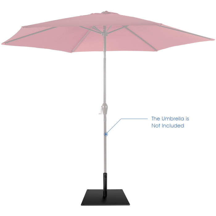 63 CM Patio Umbrella Base with 4 Adjustable Footpads for Patio Poolside-