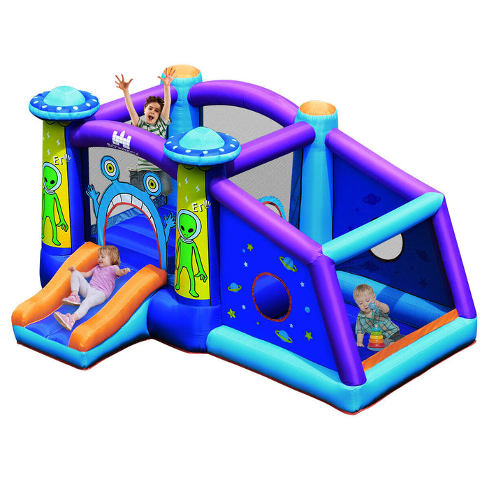 Inflatable Bounce House Cartoon Castle with Water Slide