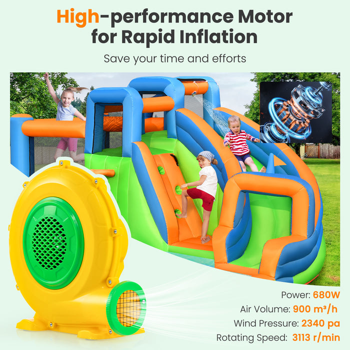Inflatable Blower, 680W/950W Model - High-Power Air Pump for Bounce Houses - Ideal Solution for Quickly Inflating Outdoor Play Equipment